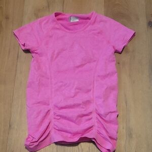 Athleta Athletic Short Sleeved Pink Top Size Small